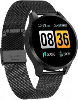 Parya Official - Smart Watch PP69 - Edelstahl - Schwarz