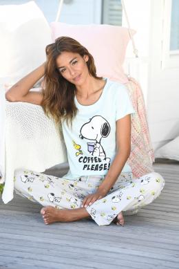 Peanuts Pyjama, (2 tlg.), mit Snoopy und Woodstock Druck