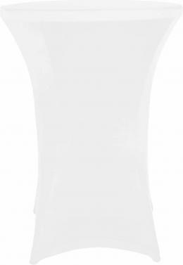 Perel Abdeckung für Klapptisch / Bistrotisch - 80 x 110 cm (ø x H) - weiß