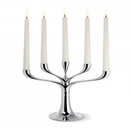 Philippi Candelabra Kerzenhalter - silberfarben - 31x12x20 cm
