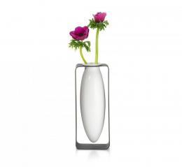 Philippi Float Vase hoch - weiß - 9x23x7 cm