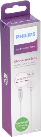 Philips Apple-Ladekabel - DLC2103V - Lightning USB - 1,2 m - Wei&szlig;