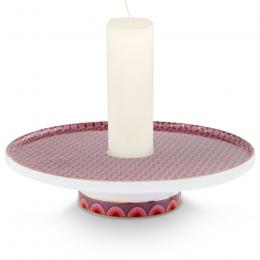 Pip Studio Cross Stitch Kerzenhalter - pink - Ø 14 cm