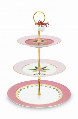 Pip Studio La Majorelle Etagere - pink - Ø 17-21-26,5 cm