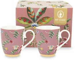 Pip Studio La Majorelle großer Becher 2er-Set - Pink - 2 x 350 ml