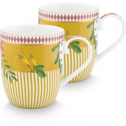 Pip Studio La Majorelle kleiner Becher 2er Set - yellow - 2 Becher à 145 ml