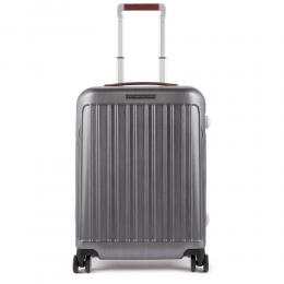 Piquadro Relyght Plus Trolley Cabin S Nero/Cuoio