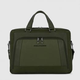 Piquadro Wallaby Laptop-Aktentasche 14 Zoll Verde