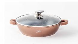 Platin-Kasserolle - Antihaft - 24cm - Kupfer