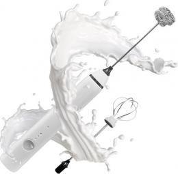 Premium Milchaufsch&auml;umer Earkings - Milchaufsch&auml;umer wiederaufladbar mit mitgeliefertem USB-Kabel - Inklusive 2 Aufs&auml;tze - Milchaufsch&auml;umer Electric White