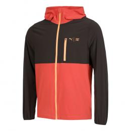 Puma First Mile Woven Laufjacke Herren - Schwarz, Rot, Gr&ouml;&szlig;e L