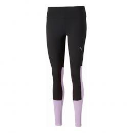 Puma Run Favorite Regular Rise Long Tight Damen - Schwarz, Lila, Gr&ouml;&szlig;e L
