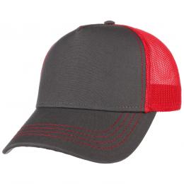 Rapper Canvas Trucker Cap  , Gr. One Size, Fb. grau-rot