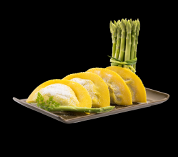 Ravioli mit gr&uuml;nem Spargel und Ricotta