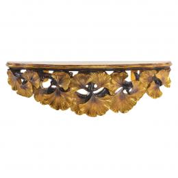 Regale DKD Home Decor Gold Pflanzenblatt Harz 46 x 11,5 x 14 cm