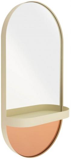 Remember Wandspiegel mit Ablage - creme - 60x30,3x10,5 cm