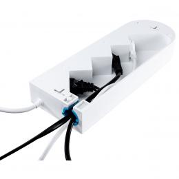 REV 4- bis 8-fach Mehrfachsteckdosenbox NoLook, 1,4m, mit Ein-/Aus-Schalter, wei&szlig;