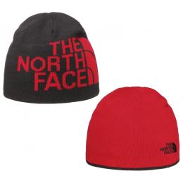 Rev Logo Beanie by The North Face  , Gr. One Size, Fb. schwarz-rot