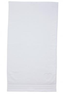 Rivièra Maison Heart Gästetuch - White - 30x50 cm