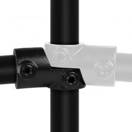 Rohrverbinder | Winkelgelenk Verstellbar (Pro Stück)  - Typ 49C - 33,7 mm (Schwarz) | Temperguss | KLEMP