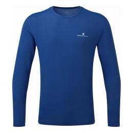 Ronhill Core Longsleeve Laufshirt Herren - Blau, Weiß, Größe L