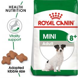 ROYAL CANIN MINI Adult 8+ Trockenfutter f&uuml;r &auml;ltere kleine Hunde 2x8kg