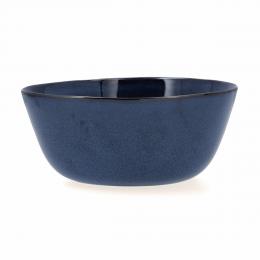 Salatsch&uuml;ssel Bidasoa Ikonic aus Keramik Blau (20 x 19,5 x 8,5 cm) (Pack 3x)