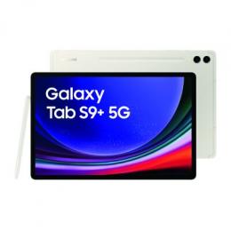 Samsung X816N Galaxy Tab S9+ 5G 256 GB (Beige) 12,4 WQXGA+ Display / Octa-Cora / 12GB RAM / 256GB Speicher / Android 13.0