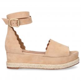 Sandalen LAUREN  Wildleder beige