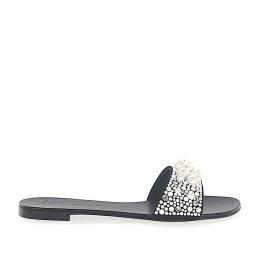 Sandalen ROLL 10 Kristallverzierung schwarz