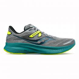 Saucony Guide 16 Stabilitätsschuh Herren - Grau, Grün, Größe 46