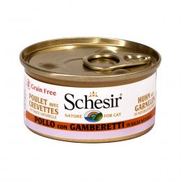Schesir Natural Sauce Huhn-Garnele 70g 24x70g
