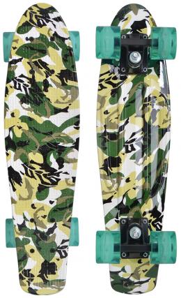SCHILDKR&Ouml;T Retro Skateboard Free Spirit Camouflage
