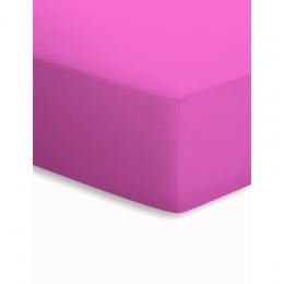 schlafgut 15001 Mako-Jersey Spannbettlaken - pink - 140-160x200 cm
