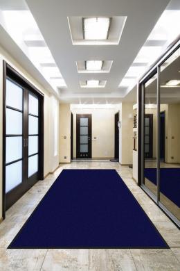 Schmutzfangmatte Meliert Blau 80 - 60 cm x 45 cm / Mit Gummirand