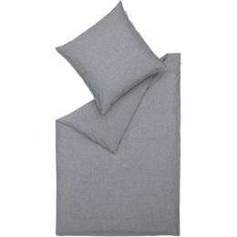 Sch&ouml;ner Wohnen Marvel Bettw&auml;sche Set aus Chambray - anthrazit - 135x200 / 80x80 cm