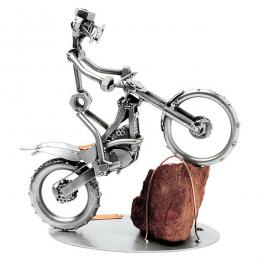 Schraubenm&auml;nnchen mit Trial Motorrad