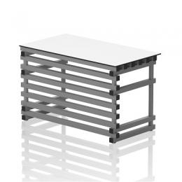 Schwimmbad-Schreibtisch, Grau