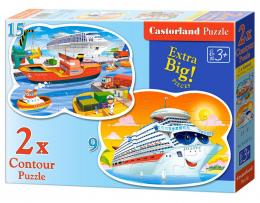 Sea Adventures, 2 x Puzzle (9+15) Teile