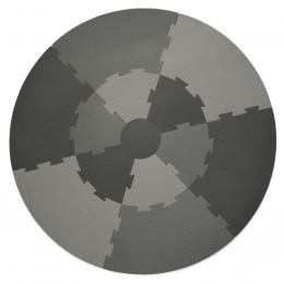 Sebra Spielmatte im Puzzle-Aufbau - elephant grey - Ø 122 cm