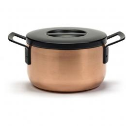 Serax Base Kochtopf L inkl. Deckel - kupfer - Ø 24 - Höhe 15,5 cm