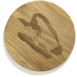 Serax Feast by Ottolenghi Servierbrett - natur/pfeffer - ø 35 cm - H&ouml;he 1,8 cm