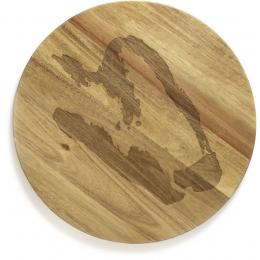 Serax Feast by Ottolenghi Servierbrett - natur/pfeffer - ø 45 cm - H&ouml;he 1,8 cm