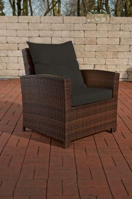 Sessel Fisolo Anthrazit braun-meliert