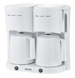 SEVERIN Duo-Filterkaffeemaschine KA 9314, wei&szlig;