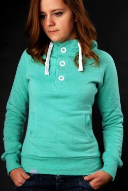 SHISHA Hooded Pearl Girls TurquoiseAsh Pullover Girls