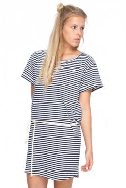 Shisha Ringel Blue White Stripe T-Shirt Kleid Dress M
