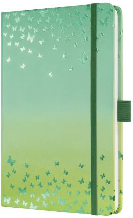 sigel Notizbuch Jolie Beauty , Butterfly Confetti Lime, , A5