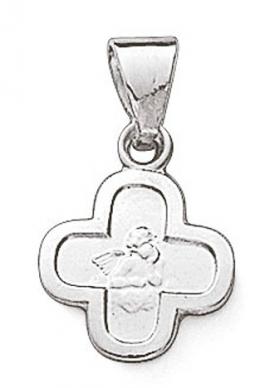 SIGO Anhänger Engel 585 Weißgold LÜMMEL 8 mm