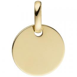 SIGO Anh&auml;nger rund 333 Gold Gelbgold Goldanh&auml;nger